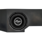 UTV Stereo black subwoofer enclosure with integrated speaker