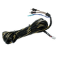 UTV Stereo braided signal cable with RCA connectors and white plug