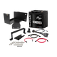 UTV Stereo 925 AGM battery kit with mounting bracket, cables, circuit breaker, and hardware