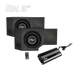 UTV Stereo dual 10 inch subwoofer enclosure with amplifier and bass controller