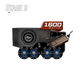 UTV Stereo Stage 6 audio system with subwoofer amplifier and four speakers