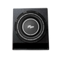 UTV Stereo Elite subwoofer in a black textured enclosure