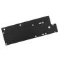 UTV Stereo black metal mounting plate with predrilled holes