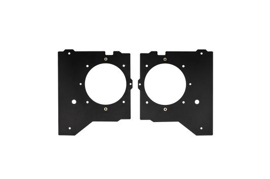 UTV Stereo black metal speaker mounting plates