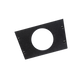UTV Stereo black rectangular speaker mounting plate with central circular cutout