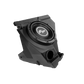 UTV Stereo black subwoofer enclosure with integrated speaker