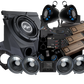 UTV Stereo audio system bundle including subwoofer enclosure speakers amplifiers and wiring components