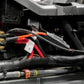 UTV Stereo power distribution block with labeled wiring and fuse holder