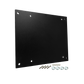 UTV Stereo black metal mounting plate with included bolts and washers