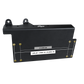 Black metal UTV Stereo amplifier mounting bracket with pre-drilled holes and model labels