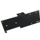 Black UTV Stereo metal mounting bracket with gold hardware