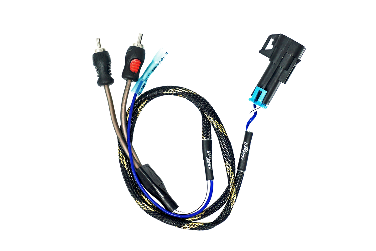 UTV Stereo RCA to factory plug adapter cable