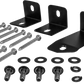 UTV Stereo mounting hardware kit with black L brackets screws and washers