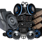 UTV Stereo audio system bundle including speakers, amplifiers, subwoofer, and head unit