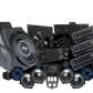 UTV Stereo audio system kit with subwoofer enclosure amplifiers speakers and head unit