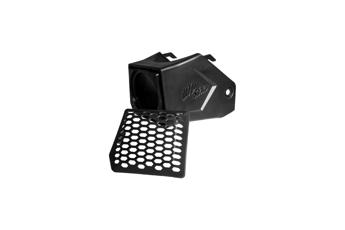 UTV Stereo black speaker pod with detachable honeycomb grille