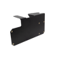 Black metal UTV Stereo mounting bracket with brass threaded inserts