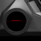 Black speaker pod panel with 129mm or 5.07 inch diameter measurement