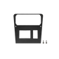 UTV Stereo black metal mounting plate with two screws