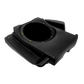 UTV Stereo black subwoofer enclosure with circular speaker mount