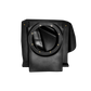 UTV Stereo black plastic subwoofer enclosure with circular speaker mount