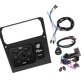 UTV Stereo dash mount kit with digital controller wiring harness and USB auxiliary port