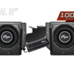 UTV Stereo dual 10 inch subwoofer kit with amplifier and mounting bracket