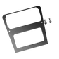 UTV Stereo black metal mounting plate with two screws