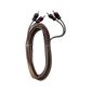 UTV Stereo dual RCA audio cable with black and red connectors