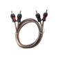 UTV Stereo RCA audio cable with black and red connectors