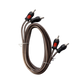 UTV Stereo RCA audio cable with black and red connectors