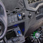 UTV Pro dashboard switch panel with illuminated dome light and speaker light controls