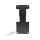 UTV Stereo black metal mounting bracket with four included screws