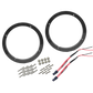 UTV Stereo speaker mounting rings with screws nuts and wiring harnesses