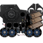UTV Stereo audio system kit with subwoofer, speakers, amplifiers, and mounting hardware