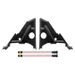 UTV Stereo black plastic speaker pods with wiring harnesses