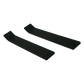Two black UTV Stereo mounting brackets