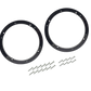 UTV Stereo black speaker adapter rings with mounting screws