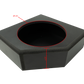 UTV Stereo black subwoofer enclosure with dimension lines showing 9.25 inch diameter and 4.25 inch depth