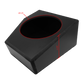 UTV Stereo black subwoofer enclosure with red dimension lines showing 9.25 inch diameter and 4.625 inch height