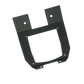 UTV Stereo black metal mounting bracket with central square cutout and mounting holes