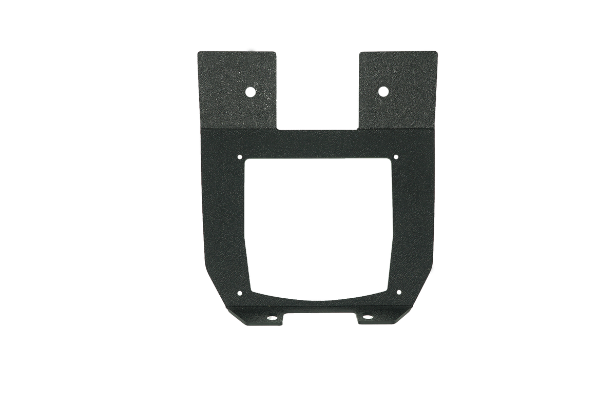 UTV Stereo black metal radio mounting bracket with predrilled holes