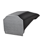 Black textured plastic automotive trim cover