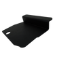 UTV Stereo black metal mounting bracket with circular cutout