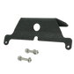 UTV Stereo black metal mounting bracket with two included bolts and nuts