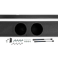 UTV Stereo dual subwoofer enclosure with mounting bracket and hardware kit