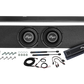 UTV Stereo dual subwoofer enclosure with amplifier and installation hardware