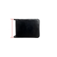 Black rectangular component with red vertical measurement arrows on the left side