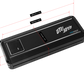 UTV Stereo UTVS1000.1D Class-D monoblock amplifier with dimension measurements in millimeters and inches