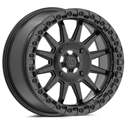 V09 BEADLOCK 17X8 +40 4X137 BRUSHED CHARCOAL